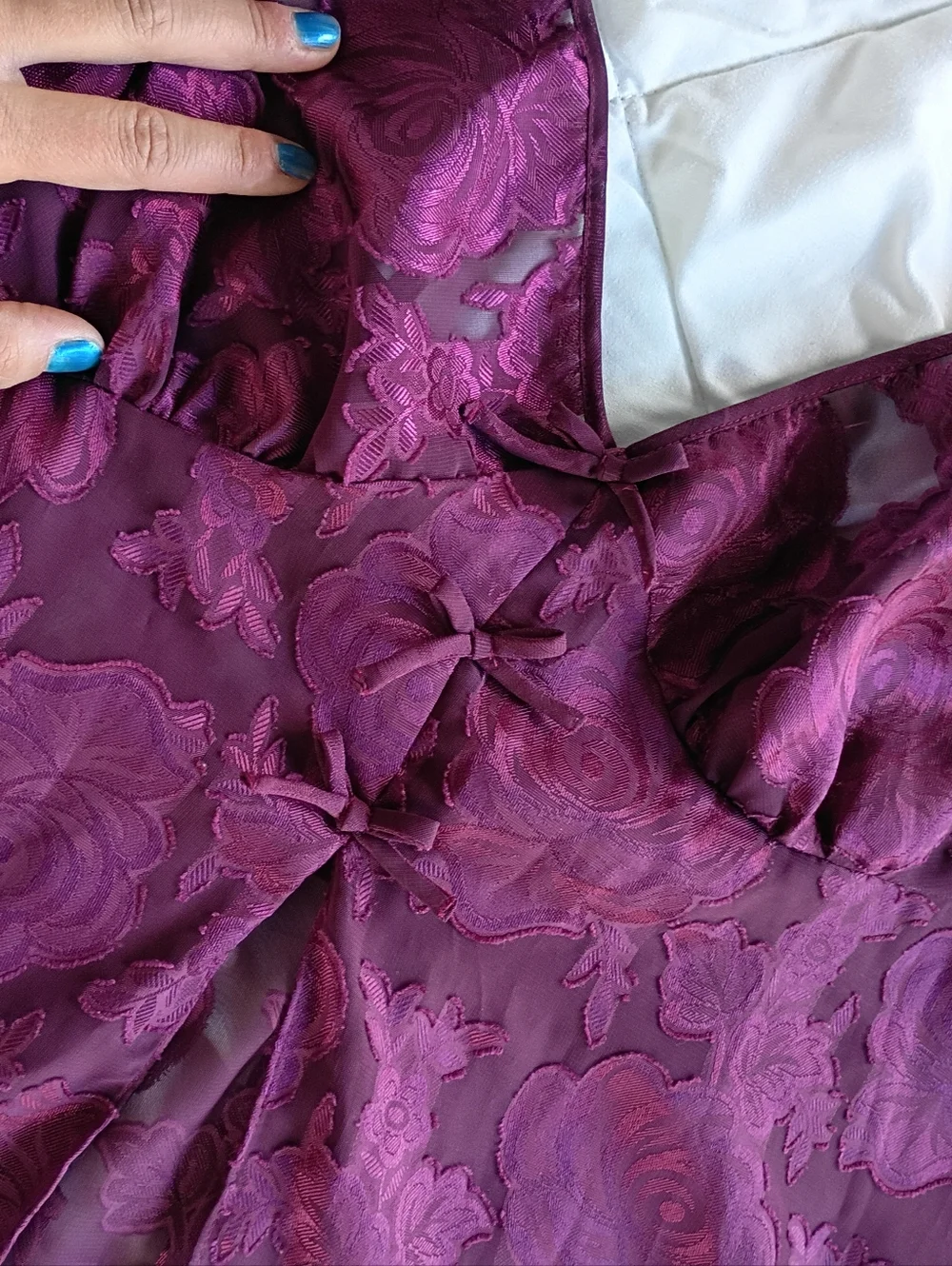 Vintage Lacey Teddie Nightie Lingerie Top - Picture 2 of 8